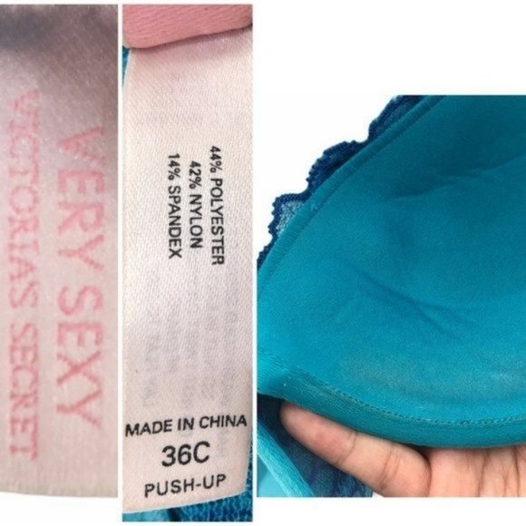 Victoria's Secret (36C) Push up Bra Floral Lace - Picture 4 of 4